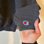 Champion  Creighton University Bluejay Logo Medium Gray Pullover Hoodie Sweater Photo 4