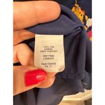 Madewell  Women's poppy Print Mini Dress Short Sleeve Navy Blue silk Size 4 Photo 5