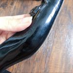 Salvatore Ferragamo • vintage black patent pumps heels block round toe chain Photo 10