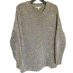 Seven7  Gray Soft Sweater With Rainbow Texture Size Small Photo 0