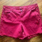 Lane Bryant Red Girlfriend Short Shorts Photo 0