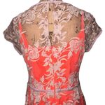 Nanette Lepore NWT Waldorf Girl Sheath Orange Crepe w/Lavender Lace Dress 10 Photo 7