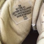 Guess Fiora Wedge Sneaker Lace and Zip Up Brown Cream Gold Shoes Womens 5 M Photo 9