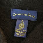 Charter Club  Womens Jacket Wool Button Down Pockets Collared Black S Photo 6
