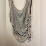 4TH & Reckless Women’s Ruched Lindsey Tank Gray‎ Sleeveless Top Size M Gray Size M Photo 3