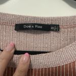 Doe & Rae Doe And‎ Rae Light Brown top Oversized Small Side Ties Photo 2