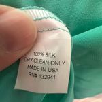 Amanda Uprichard Amanda Upchurch Highliner Silk Blouse Tab Sleeve V Neck High Low Hem‎ Size M Photo 4