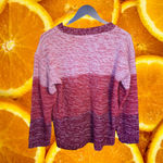 Allison Brittney  Pink to Red Ombre Crew Neck Sweater Size XL‎ Photo 6