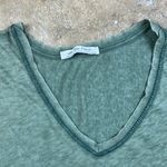 Free People  Green V-Neck oversized top
Size: XS Photo 1