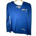 Adidas  OKC Thunder Basketball V-Neck Hooded Long-Sleeved Shirt Size Medium NBA Photo 0