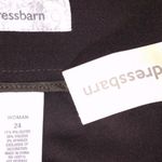 Dress Barn Woman NWT Size 24W Brown Texture Stripe Pencil Skirt with Belt Photo 4