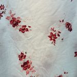 Lucky Brand  Flutter Sleeve Scoop Neck White Pink Floral Shirt Blouse Size XXL Photo 6