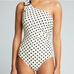 Kate Spade  one shoulder buckle polka dot print one piece swimsuit Photo 8