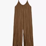 ZARA  ZW collection voluminous brown jumpsuit bohemian hippie oversized style Photo 4
