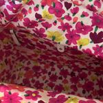 Kate Spade : Sam Wicker Satchel Tote- White & Pink Floral- Gold Tone Photo 11