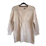 Aerie Cream Soft Chunky Knit Oversized Pullover Sweater Photo 1