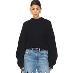Free People  Sunbeam Sweater in Black Photo 2