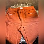 Pistola  Plus Cinnamon Orange Ankle & Cropped Jeans sz 33 wide leg cropped casual Photo 3