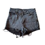 American Eagle American Eagle Outfitters Black Wash Distressed Denim Jean Shorts Size 4 Photo 1