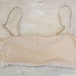 l*space πL*π Rebel Bikini Top ~ Champagne Shimmer Small S NWOT Photo 8