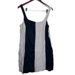 Dissh Cream Black Color Block Linen Mini Dress sz US 8 Photo 1