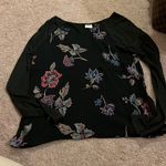 Kaileigh  black floral blouse small Photo 1