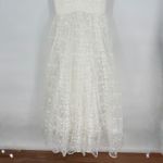 Lulus Sweetest Beloved White Mesh Embroidered Sleeveless Maxi Dress Size L Size L Photo 6