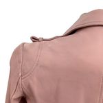 Dylan Gray Leather‎ Moto Jacket Blush Pink Zip Front Size XS Photo 11
