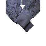 Buff Bunny Collection Cropped Zip Up Hoodie Charcoal Leaf Print Athleisure M Gray Size M Photo 12