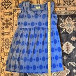 Umgee  Cornflower Swiss Dot Jacquard Short Dress Blue 100% Cotton Women’s Size M Photo 12