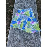 Nine & Co. Nine & Company Asymmetric Floral lined Skirt SZ 14 Palm Leaf Spring Summer Photo 5