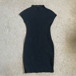 ZARA  Knit Mini Dress Size S in Black Photo 2