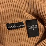 Vintage Moda international cotton turtleneck big button sweater Size sma… Tan Photo 7
