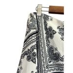 Impressions White & Black Bandana Print High Waisted Wide Leg Palazzo Pants L Photo 4