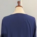 Old Navy  Women Blue Relaxed Buttoned Long Sleeve Blouse Mandarin Collar Size XXL Photo 5