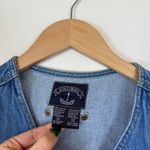 American Vintage vintage solutions denim vest embroidered patriotic flag heart patches Photo 3