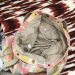 Mossimo Supply Co Y2K Pink yellow pastel plaid tote shoulder canvas hand book computer bag purse cargo pockets Photo 4