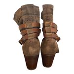 Frye  Women’s Jane Strapping Olive Green‎ Suede Short Ankle Boots Sz 9 3476381 Photo 2