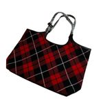 Victoria's Secret NWT, Victoria Secret Sherpa Logo Plaid Tote Weekender Bag 2023 Photo 7