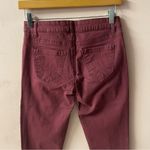 Charlotte Russe  Refuge Burgundy Low Rise Skinny Jeans Size 4 GUC Photo 10