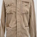 ANINE BING Army Cargo Jacket Khaki Sand Neutral Tan Grunge Edgy Fierce Size S Photo 5