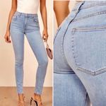 Reformation High & Skinny Crop Jeans In St. Lucia Destroyed Women's Sz 25 Photo 1