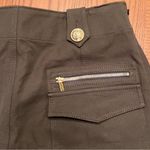 Derek Lam 10 Crosby Trix Gold Buttons High-Waisted Utility Skirt Army Green Sz 4 Photo 7