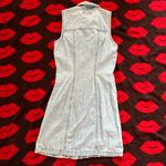 Paris Blues Vintage 80s 90s  light blue denim sleeveless bodycon dress XS Photo 4