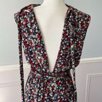 Free People Vibe Check One Piece Black Ditsy Shell Size Medium Boho Photo 9