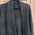 NYDJ  open front cardigan size Medium long cool colors pockets Photo 4