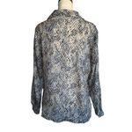 Vintage Anna and Frank Women's M Multicolor Animal Print Silk Button Photo 1