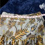 Farm Rio  Bead-embellished tie-front printed metallic fil coupé mini skirt x s Photo 7