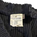 Charlotte Russe  Ribbed Stretch‎ Top Off Shoulder Ruffle Neck Sleeveless Black Lg Photo 4