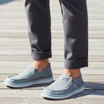 Columbia PFG Bahama Gray and Teal Slip-On Sneakers NEW Size 7 Photo 0